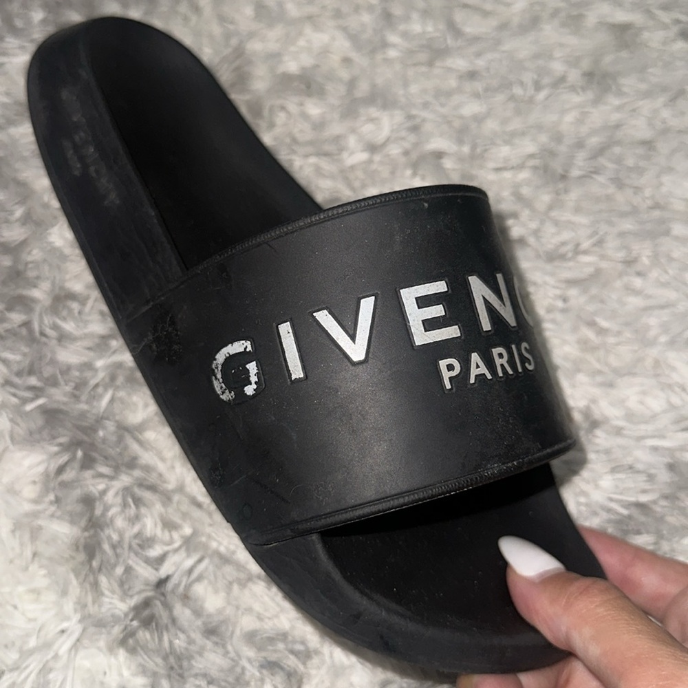 Authentic Givenchy Logo Sandal Slides Size 6 - image 4